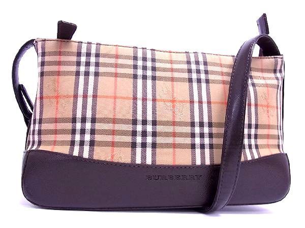 【低価，SALE】 1円 BURBERRY バーバリー キャンバス&times;レザー ノバチェック ショルダーバッグ 肩掛けかばん レディース ベージュ系&times;ブラウン系 BA4967BN(ショルダーバッグ)｜売買されたオークション情報 かばん、バッグ