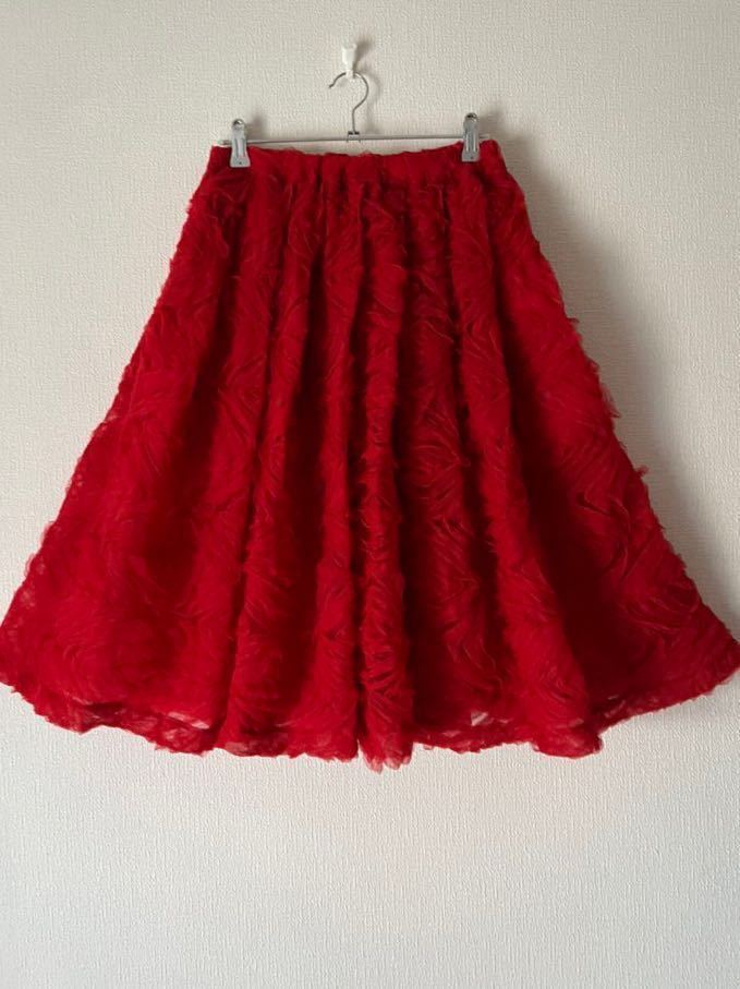 ○2021ss COMME des GARCONS* GIRL 装飾ボリュームチュールスカート 