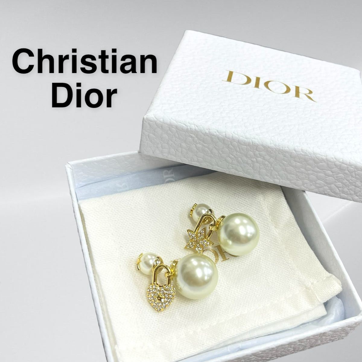 美品 箱保存袋付き DIOR ディオール TRIBALES トライバル パール 