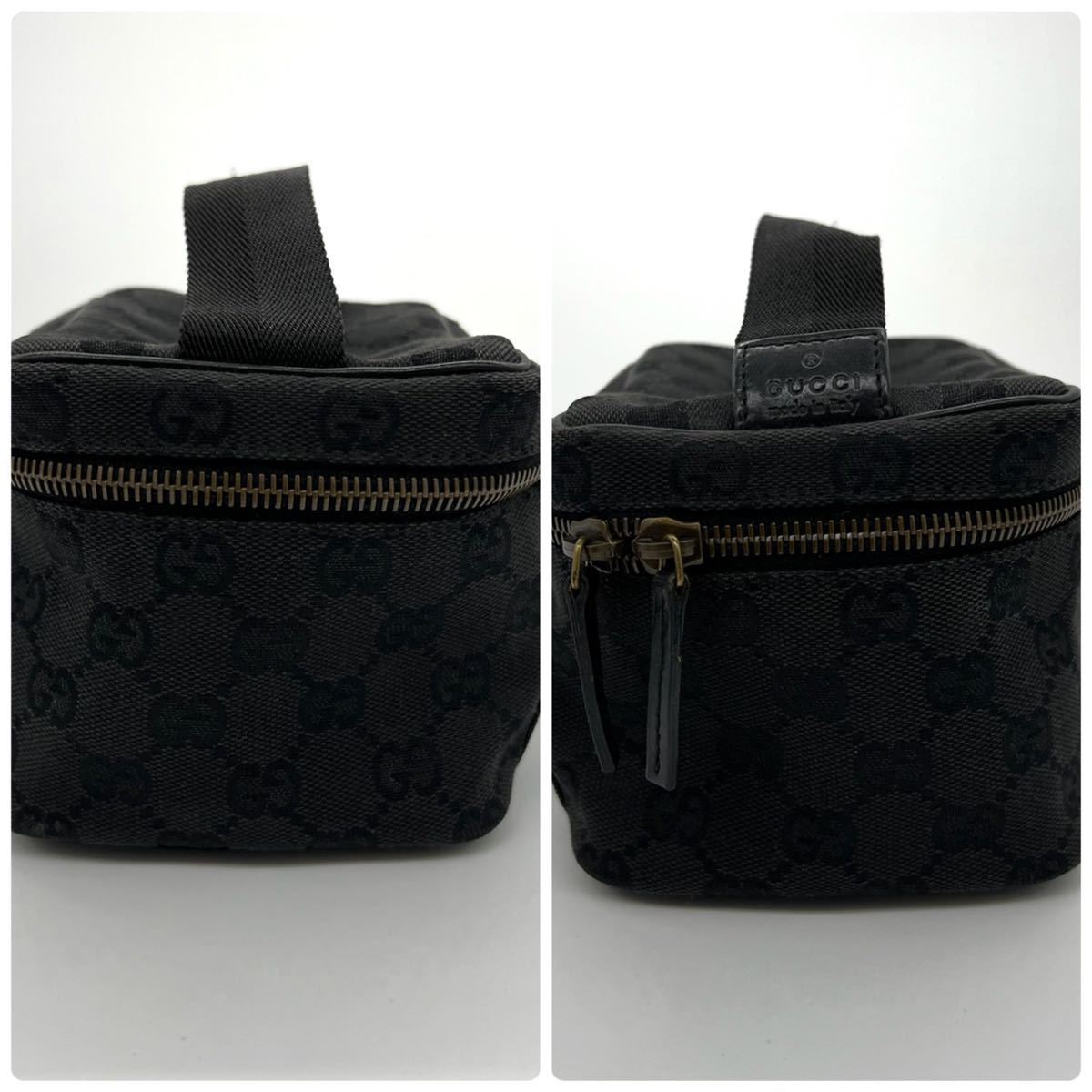 1円【美品 最高級】 グッチ GUCCI GG柄 スプリーム バニティポーチ 