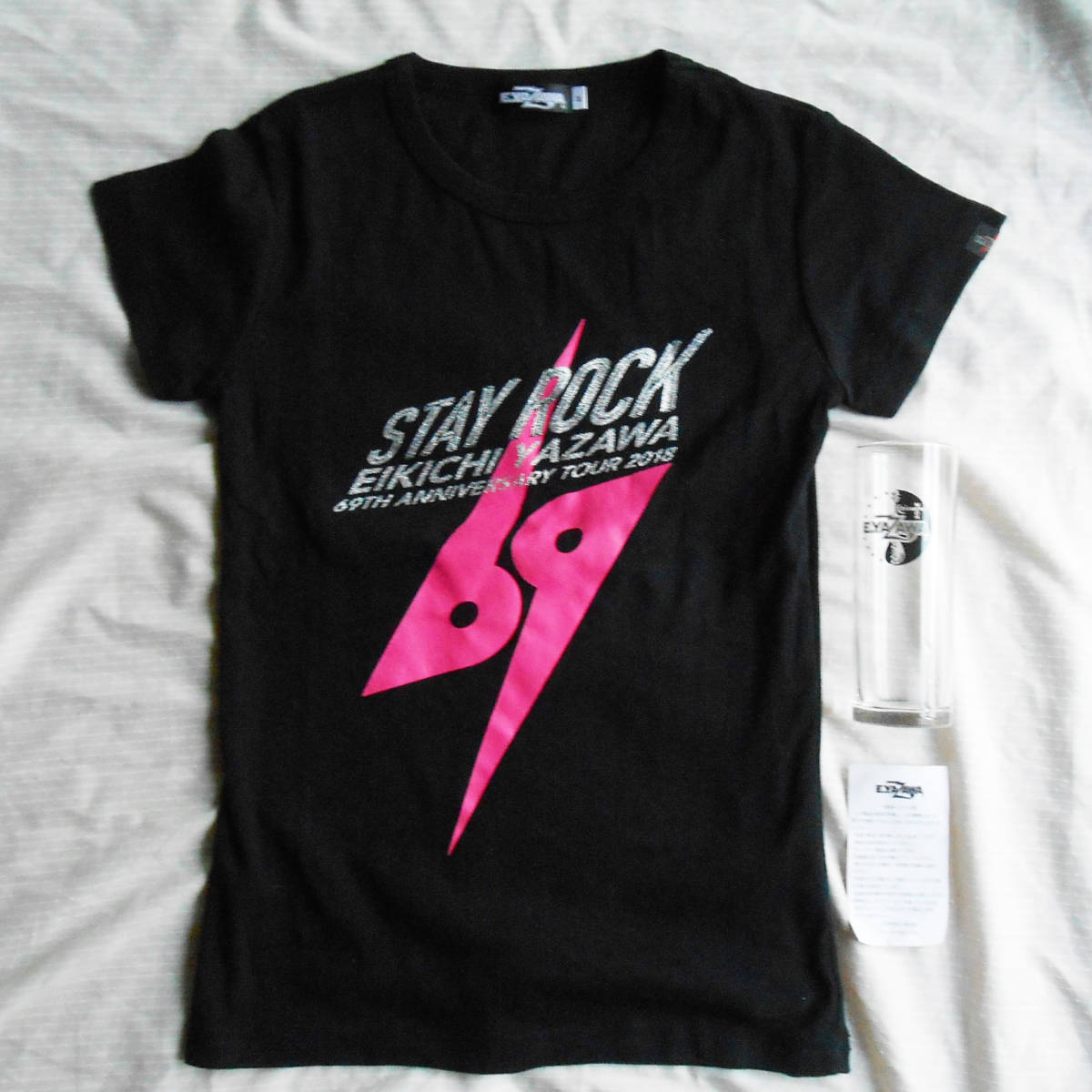 □矢沢永吉□レディースTシャツ 黒□69thツアー STAY ROCK2018□3500円 