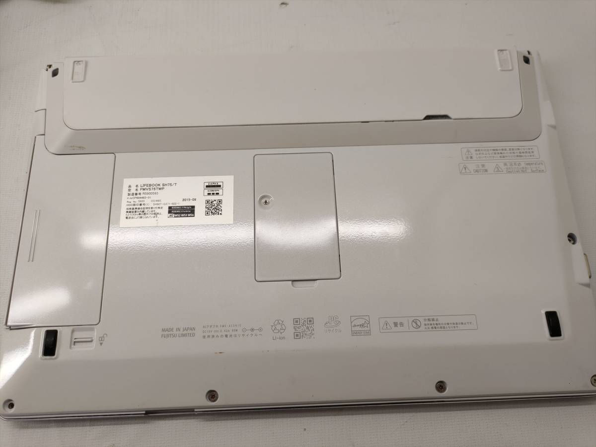 ジャンク 富士通 FMV SH75/T LIFEBOOK FMVS75TWP Intel Core i5-5200U 