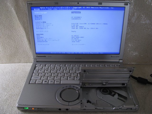 G679/ノートPC/Panasonic CF-SX3EDRCS Panasonic note CF-SX3 Intel
