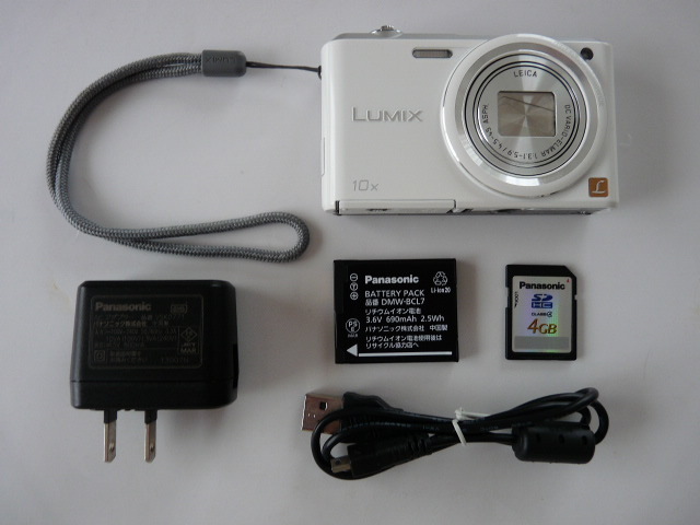 Panasonic LUMIX DMC-SZ3 白 動作品 付属品付 デジカメ