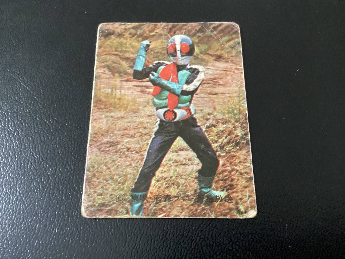 レア 旧カルビー 仮面ライダーカード ラッキーカード 73番ゴシック版