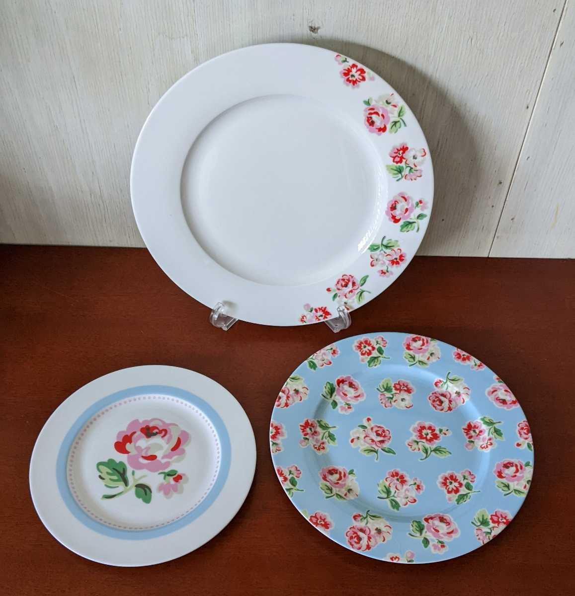Cath cath kidston キャスキッドソン 花柄 プレート3枚 箱無し