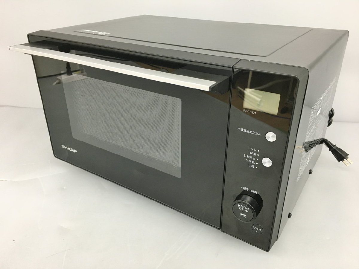 100%新品，低価 電子レンジ 50/60Hz共用 シャープ SHARP RE-TS171-B ブラック系 2207LS044(家電、AV、カメラ)｜売買されたオークション情報、yahooの商品情報をアーカイブ公開 - オークファン その他