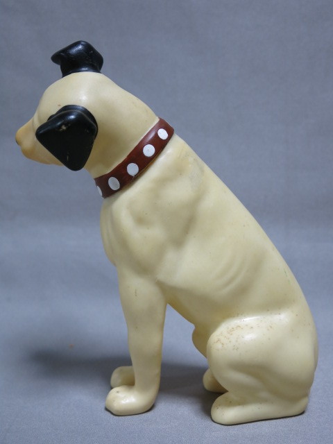 ☆昭和 フィギュア【ソフビ 人形 Victor ビクター 犬 ニッパー サイズ