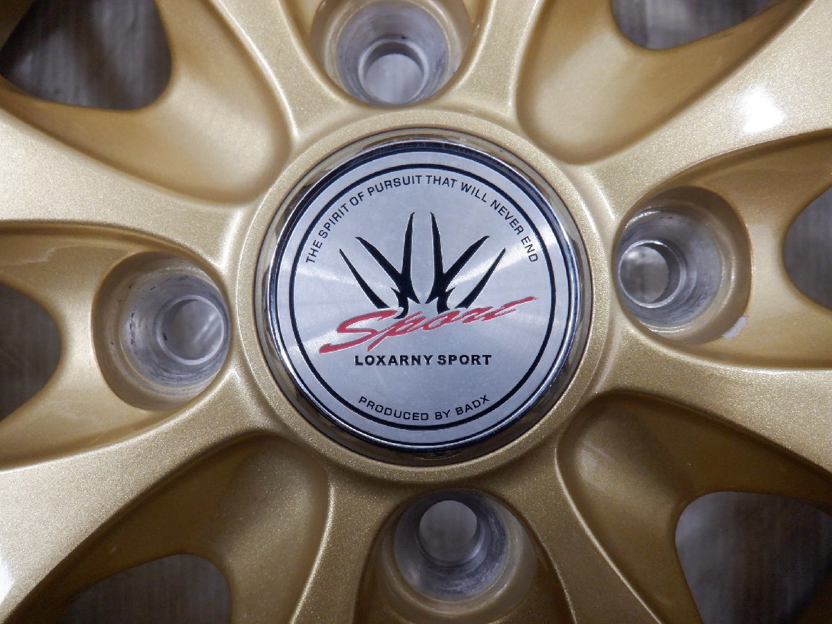 4H 100 4.5J +44 15インチ 社外品 LOXARNY ロクサーニ SPORT スポーツ 