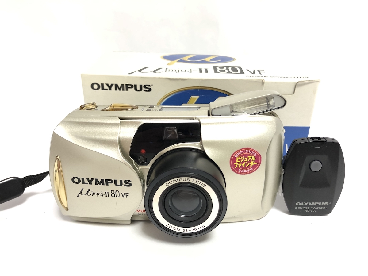 OLYMPUS μ-II 80 VF 本体 リモコン付 OLYMPUS μ-II 80 VF 本体 リモコン付 OLYMPUS オリンパス μ【mju】II