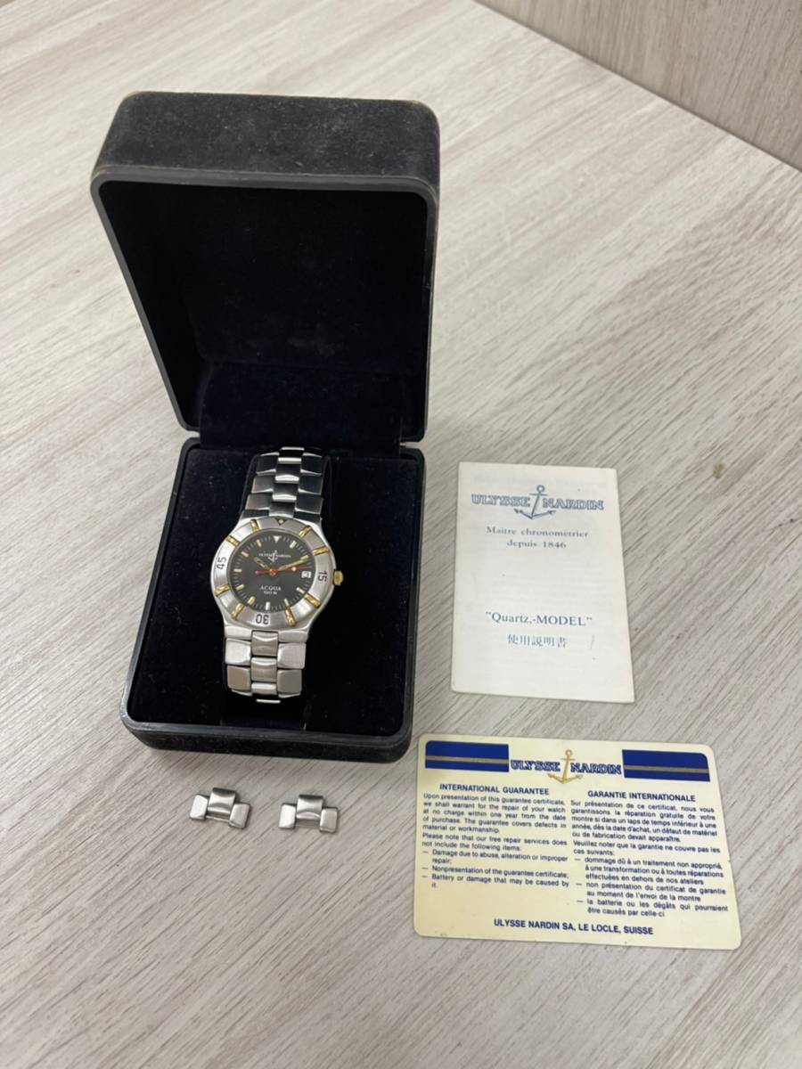 ULYSSE NARDIN ユリスナルダン ACQUA アクア 120m デイト メンズ 