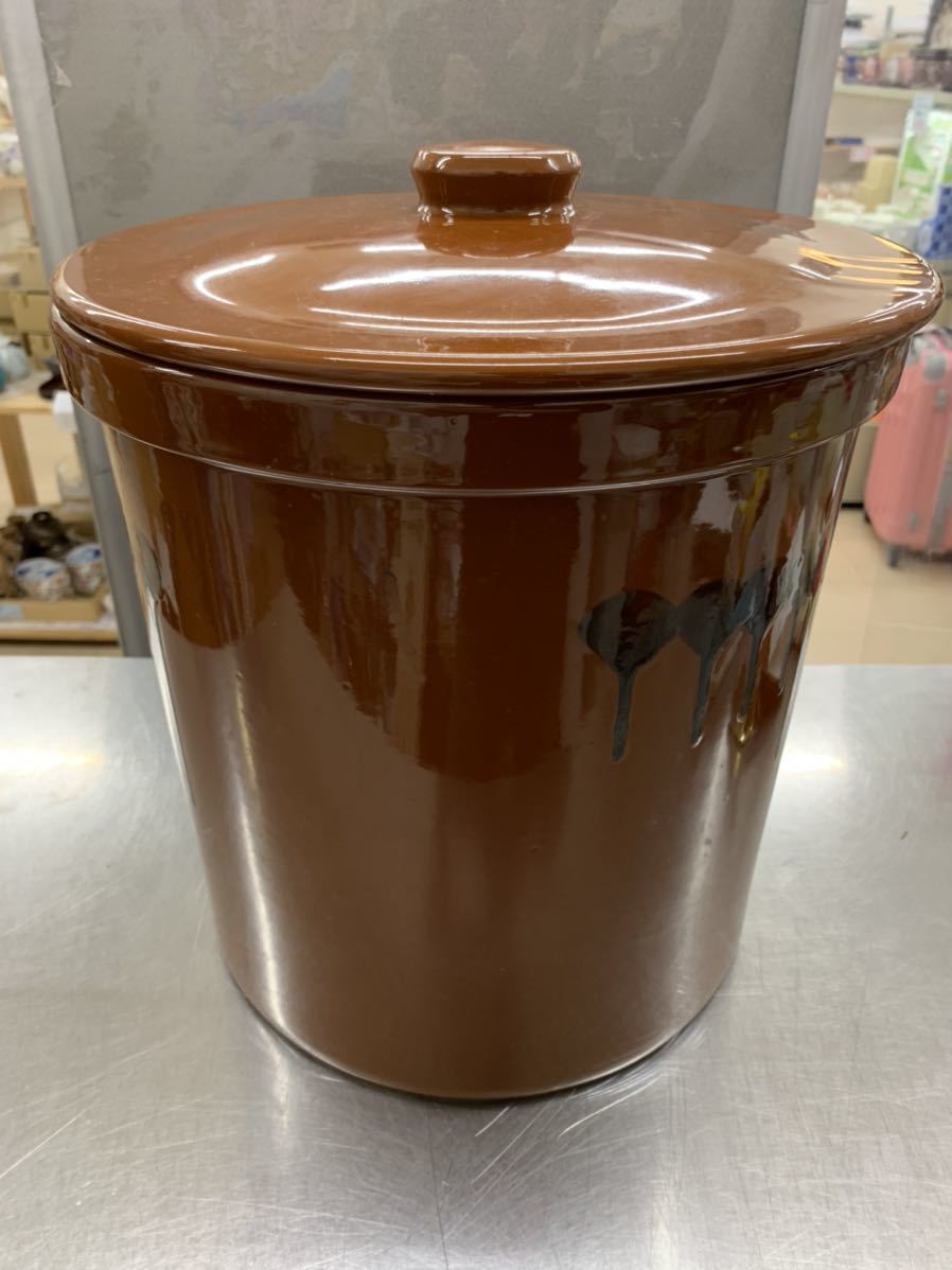 久松 常滑焼 漬物容器 切立10号 蓋付 18L 久松 常滑焼 漬物容器 切立10号 蓋付 18L 久松 常滑焼 漬物容器 切立10