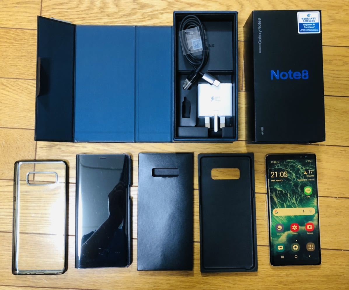 Galaxy Note Samsung 0 SIM Note8 Dual docomo版 メープルゴールド SIM 