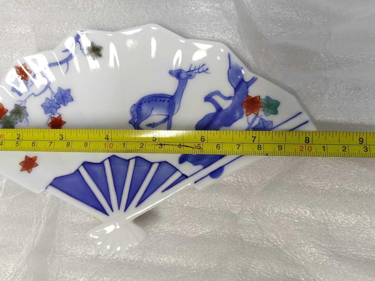 十四代 辻常陸 染錦絵変り 銘々皿 小皿 和食器(染錦)｜