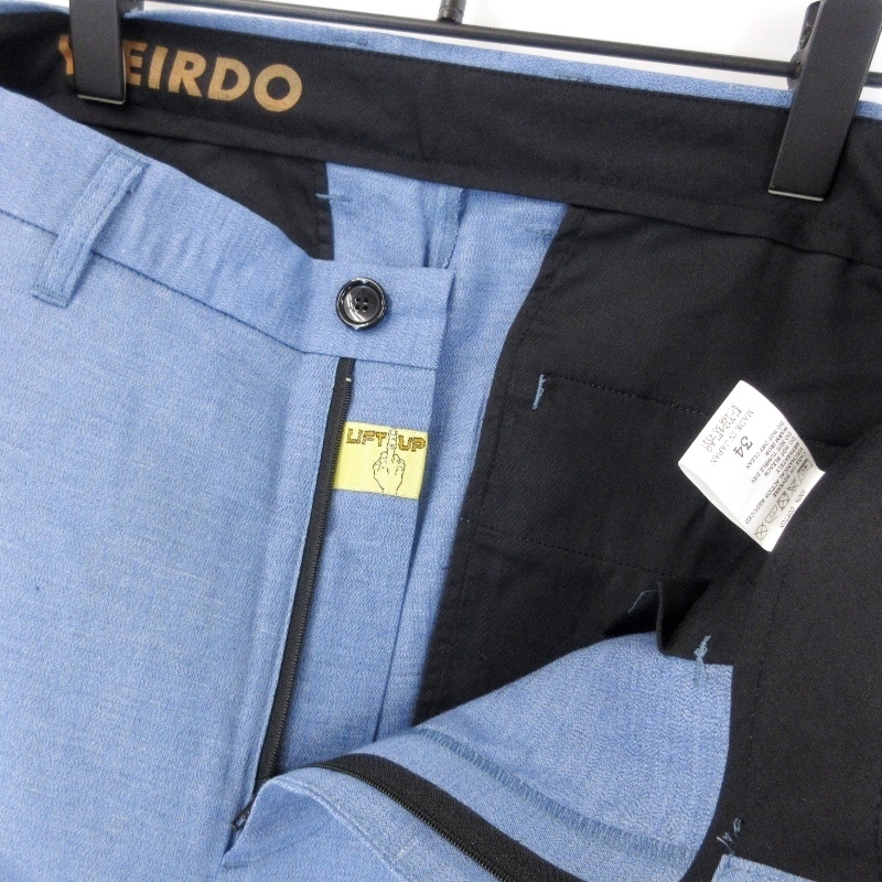 WEIRDO LIFT UP ワークパンツ 34 水色 スカイブルー アメカジ 新品お取り寄せ 未使用 WEIRDO × LIFT UP ウィアード スラックスパンツ