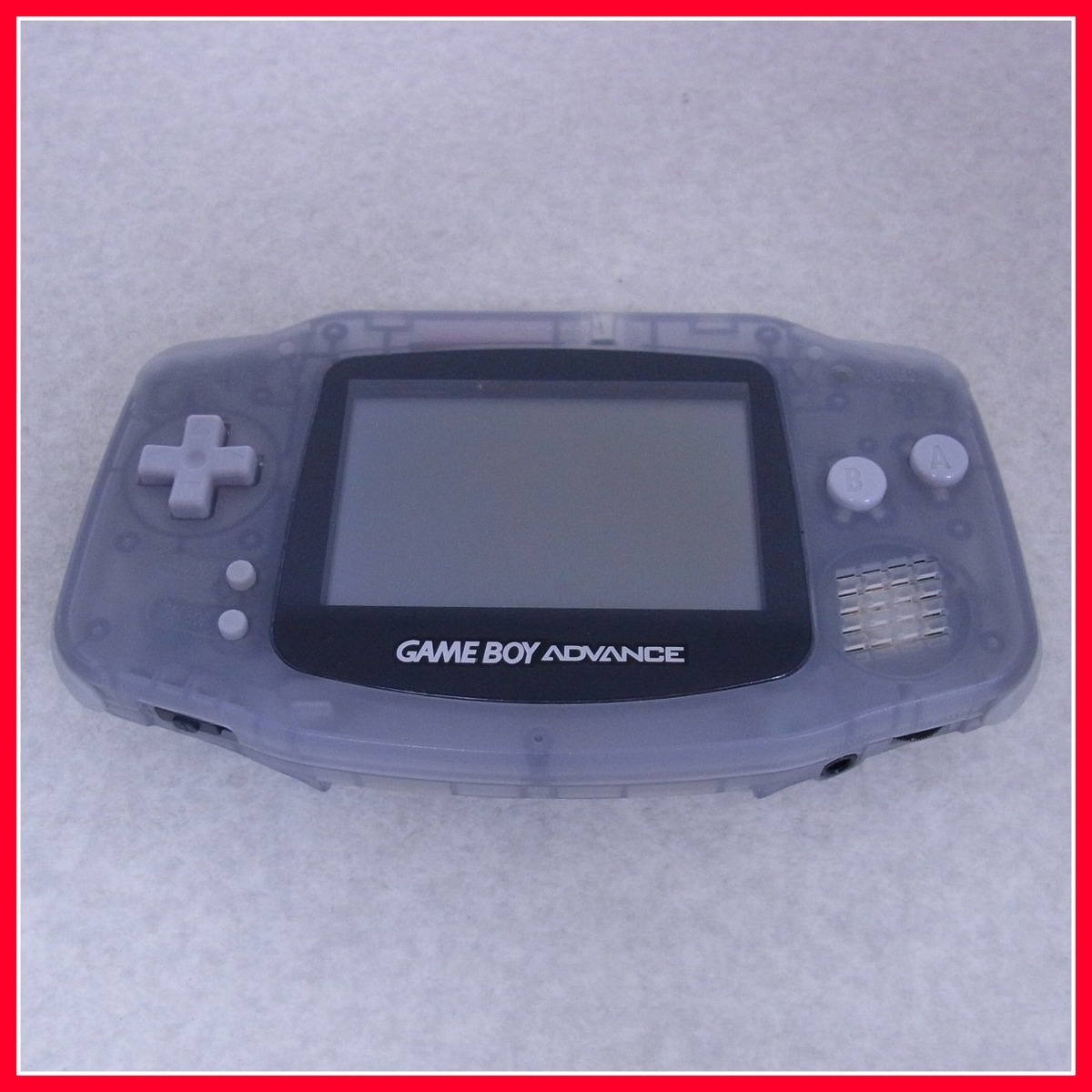 動作品 GBA ゲームボーイアドバンス AGB-001 本体 ミルキーブルー 箱説 