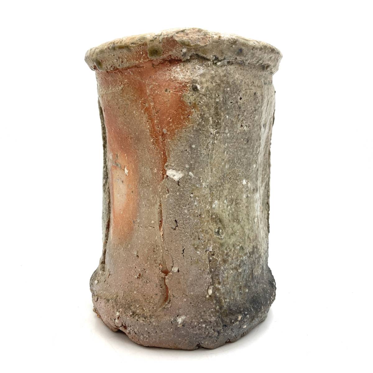 工芸品『信楽焼 花入 杉本貞光』花器 花瓶 壺 ツボ 陶器 陶芸 陶芸家