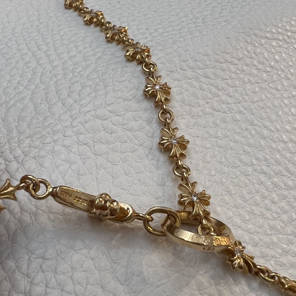 クロムハーツ ロザリオ ゴールド22k ネックレス 本物 正規品chke Chainタイニーe フィリグリークロス ベビーファット パヴェダイヤモンド ペンダントネックレス 売買されたオークション情報 Yahooの商品情報をアーカイブ公開 オークファン Aucfan Com