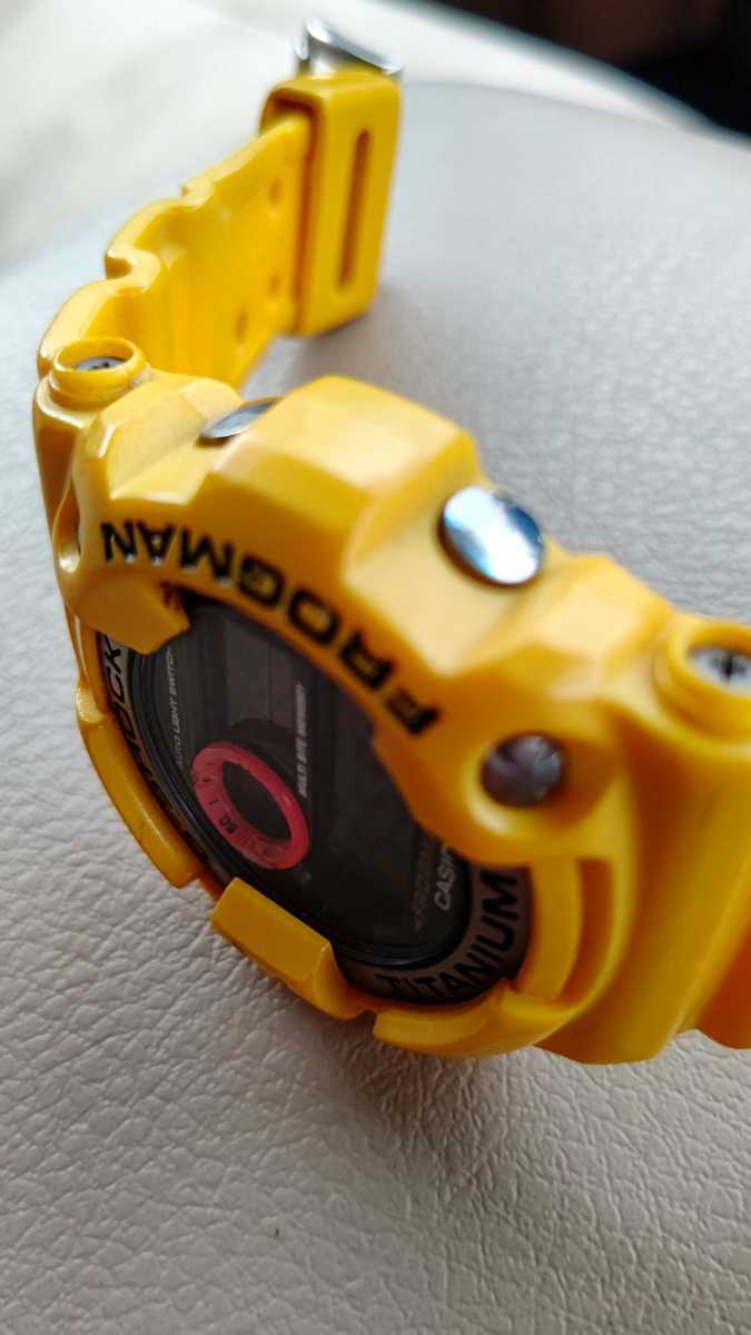 □カシオ CASIO G-SHOCK TITANIUM FROGMAN イエローフロッグマンDW 