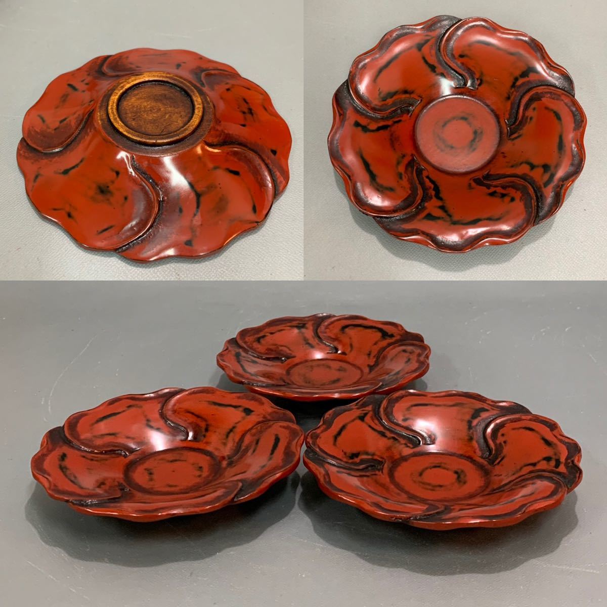 古美味】漆芸家 野上忠男 乾漆茶碗 茶道具 保証品 vJY4