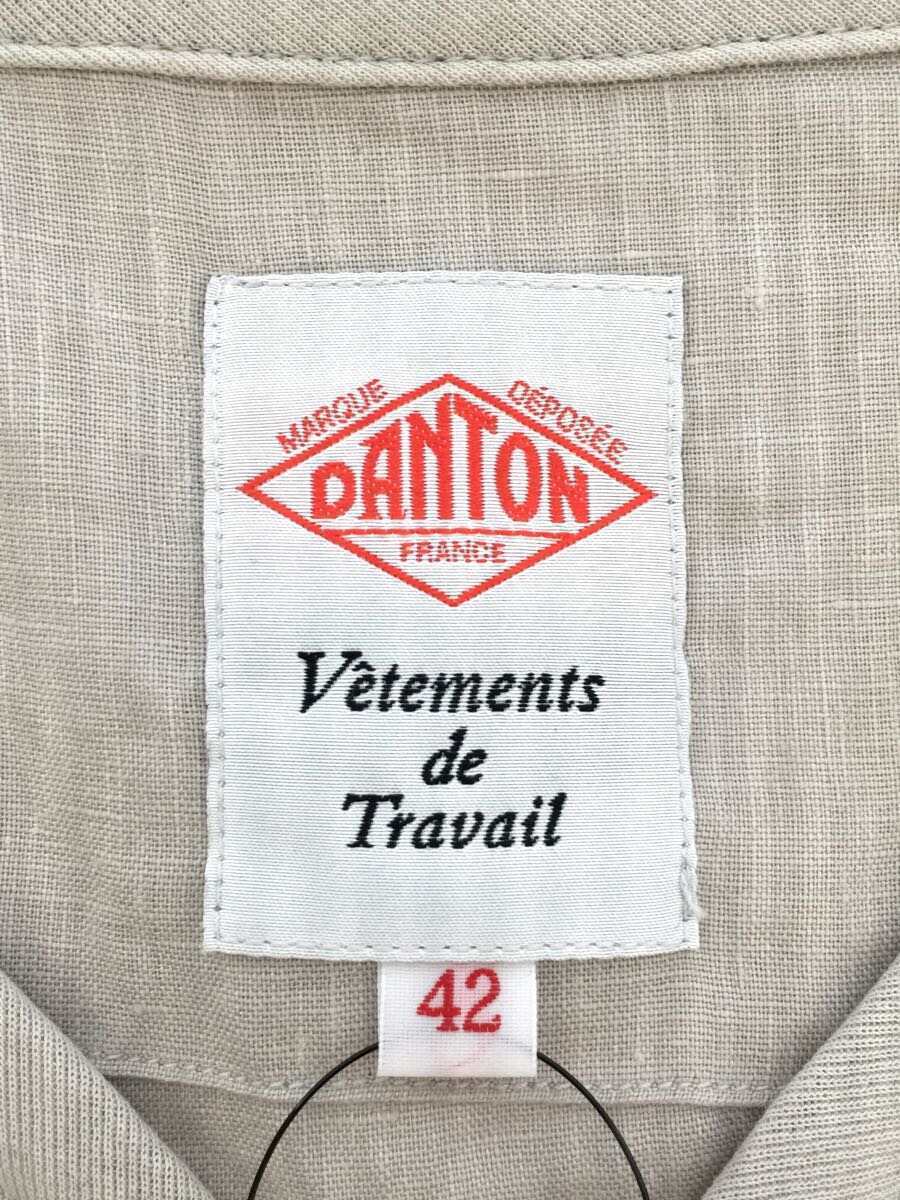 DANTON カバーオール コットンリネン (DT DANTON＞カバーオール DANTON｜ダントンのカバーオール通販 DANTON◆カバーオール/42/リネン/GRY/FA22-112-01