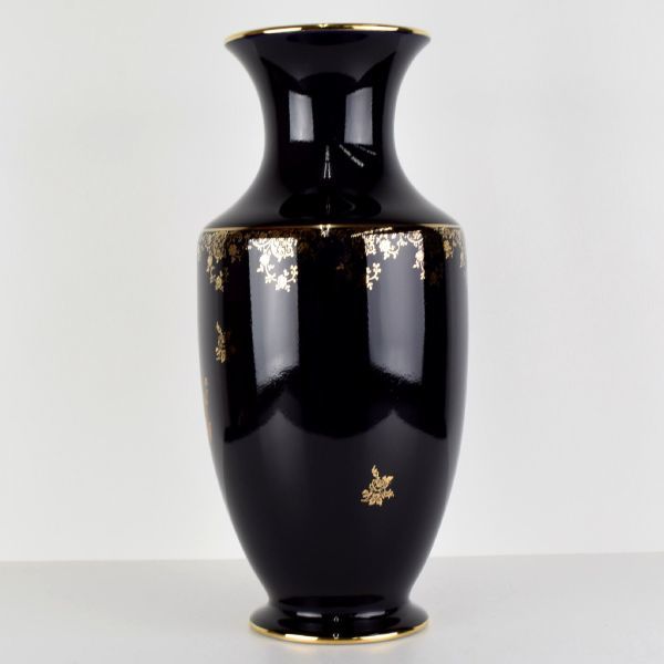 Limoges Castel 22Kゴールド花瓶 1885】USED 美品◇LIMOGES CASTEL