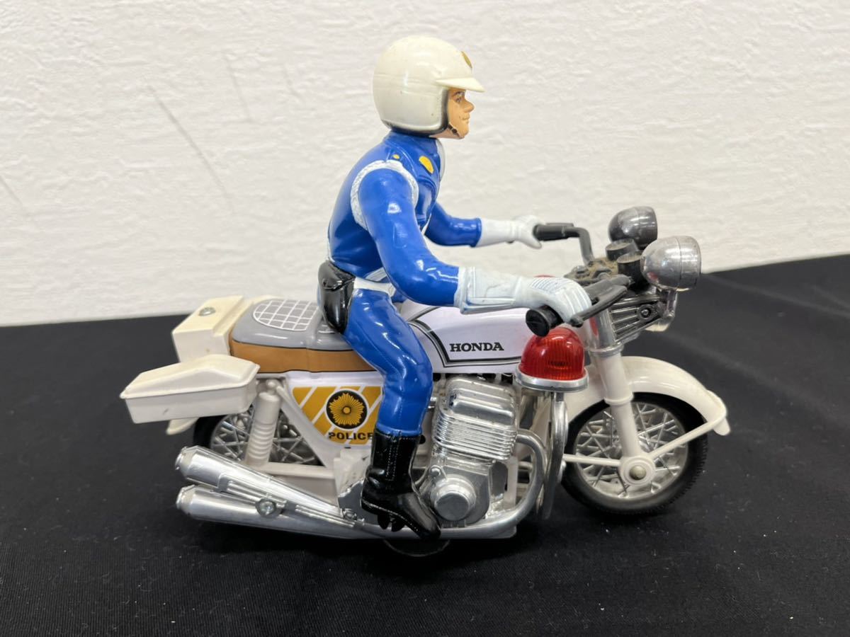 白バイ 当時物 おもちゃ ブリキ 昭和レトロ HONDA POLICE Made in