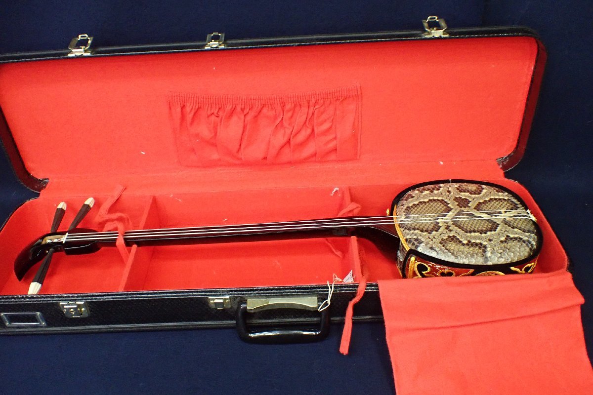 ケース付き 蛇味線