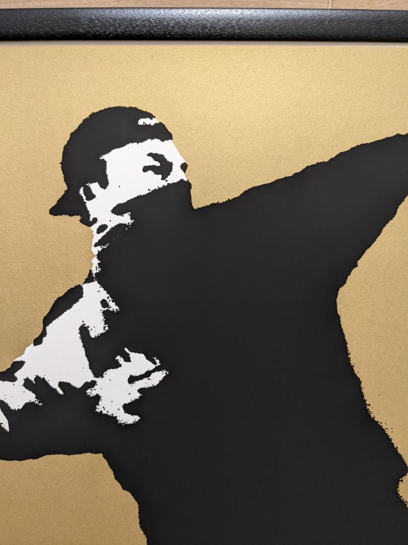 WCP】Banksy LOVE IS IN THE AIR GOLD ED westcountry prince Banksy