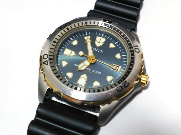 【Sk7】CITIZEN/シチズン◇PROMASTER/プロマスター/MARINE/JIS:200m/Cal.4767◇1994年製♂ダイバーQZ 中古・古着通販CITIZEN