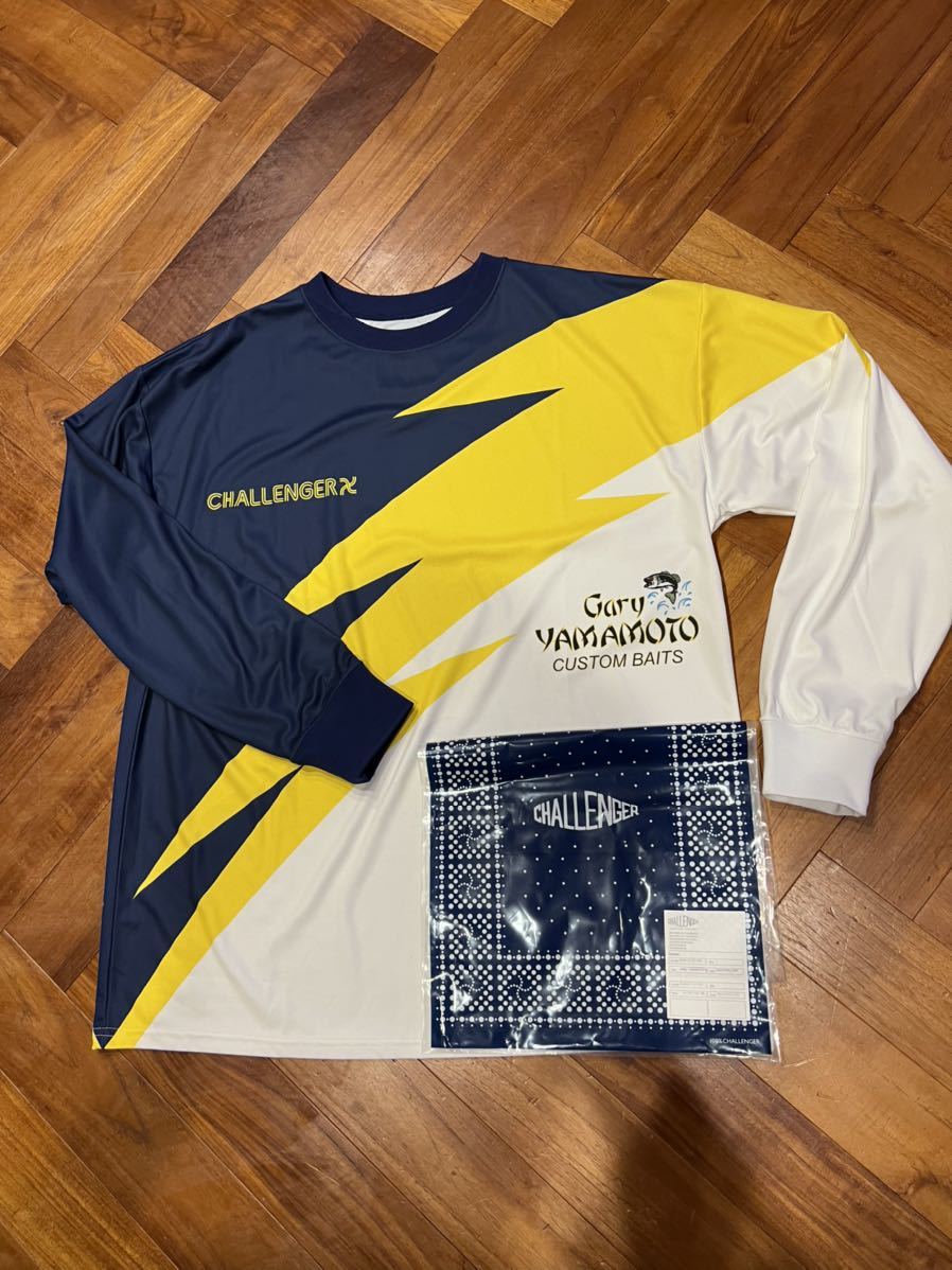 セール，新品 challenger xGary YAMAMOTO L/S WARM UP TEE チャレンジャー ゲーリーヤマモト(Lサイズ)｜売買されたオークション情報、yahooの商品情報をアーカイブ公開 - オークファン Lサイズ