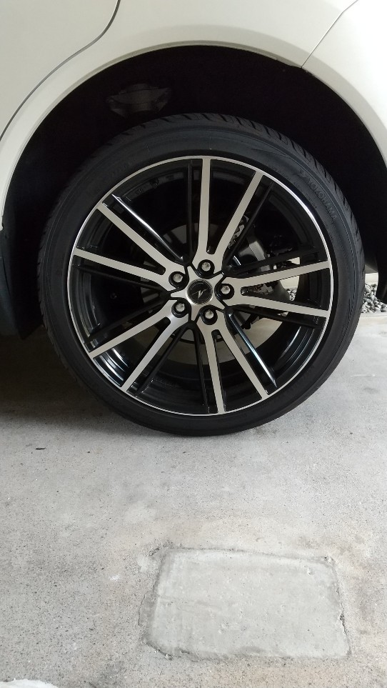 【新品，得価】 AXEL AL 20インチ F 8.5J R 9.5J ５穴 114.3 YOKOHAMA 245/40R20 ８分山 ４本セット(ラジアルタイヤ)｜売買されたオークション情報、yahooの商品情報をアーカイブ公開 - オークファン 5穴