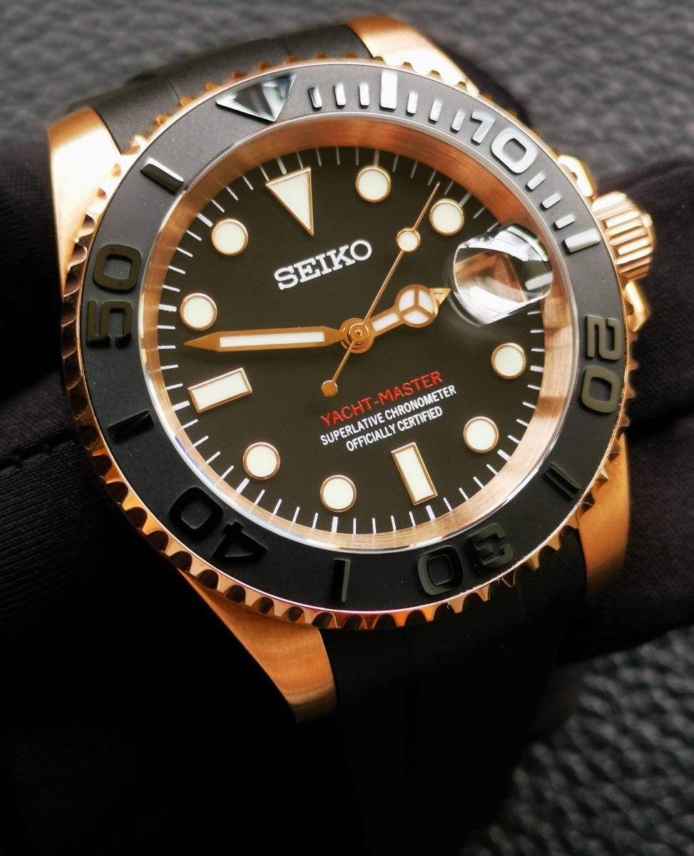1円～ SEIKO MOD ヨットマスター カスタム セイコー nh35 腕時計 自動 