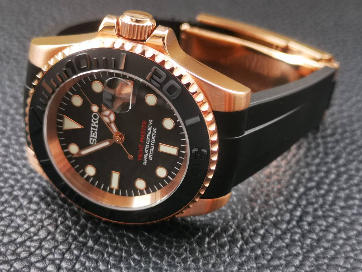 1円 SEIKO MOD ヨットマスター カスタム セイコー nh35 腕時計 自動 