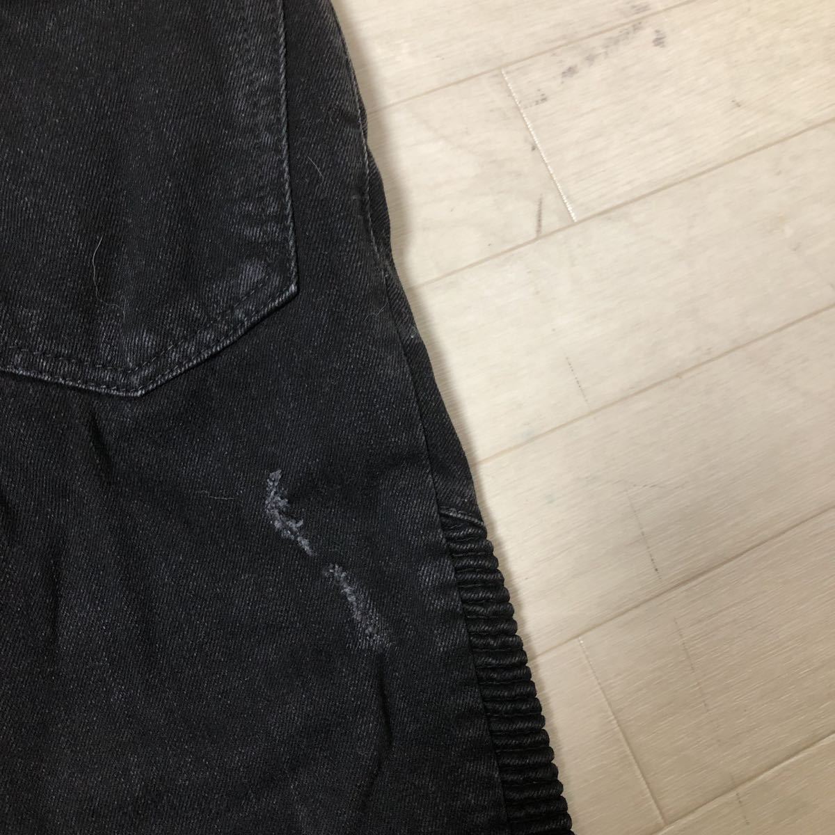 BIKER バイカーデニム BALMAIN（バルマン）SLIM (スリム JEANS 国内正規品 2786★ BALMAIN バルマン バイカー デニムパンツ ジーンズ ダメージ加工 28 メンズ ブラック