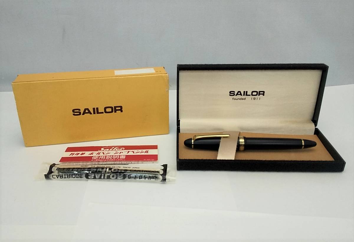 未使用品】万年筆 SAILOR FOUNDED 1911 ペン先 18K つや消し ブラック