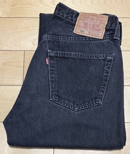 【お買い得，新作】 良品 USA製 LEVI'S リーバイス 501 ブラック デニム パンツ ジーンズ 544刻印 / 90s ビンテージ(W31)｜売買されたオークション情報、yahooの商品情報をアーカイブ公開 - オークファン W31