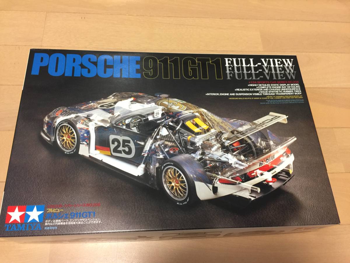 タミヤ 1/24 GT1カー [4台セット] ポルシェ 911 GT1 フルビュー 