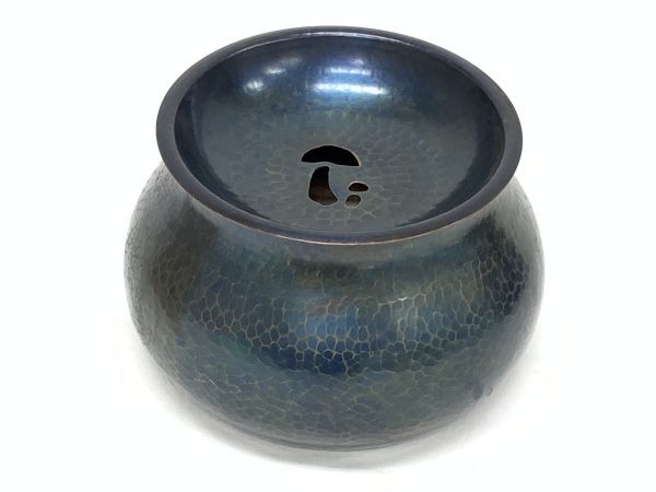 未使用 大型 玉川堂 富貴堂 建水 2点まとめてセット 茶こぼし 鎚起銅器 