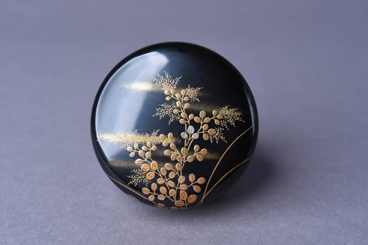 SBCB】5717 清瀬一光 秋草蒔絵 大棗 共箱 茶道具 【公式通販】