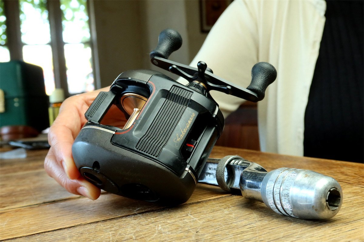 SHAKESPEARE PRESIDENTⅡ 1980HB 最初期紺 Shakespeare President Vintage 11K Left Hand fishing reel Rare