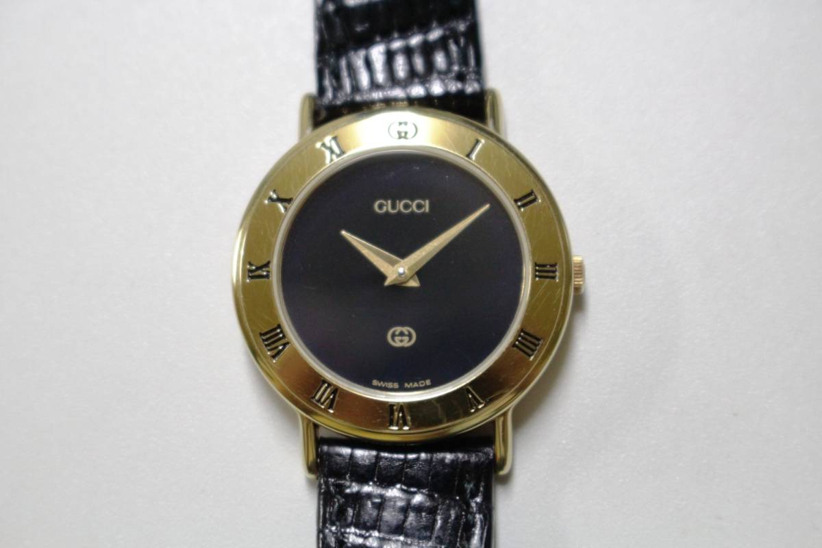 3000L グッチ - Gucci GUCCI ゴールド black Gem dial 3000l クォーツ 腕時計 レディース 黒 レディース腕時計 3000lの通販