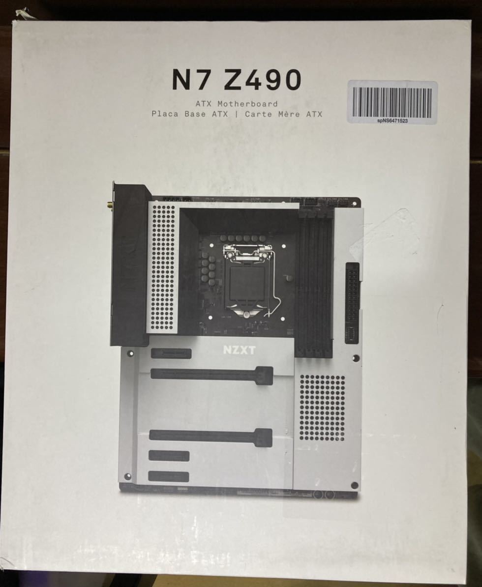 △【ジャンク】NZXT N7 Z490 ホワイト マザーボード ATX [Z490チップ