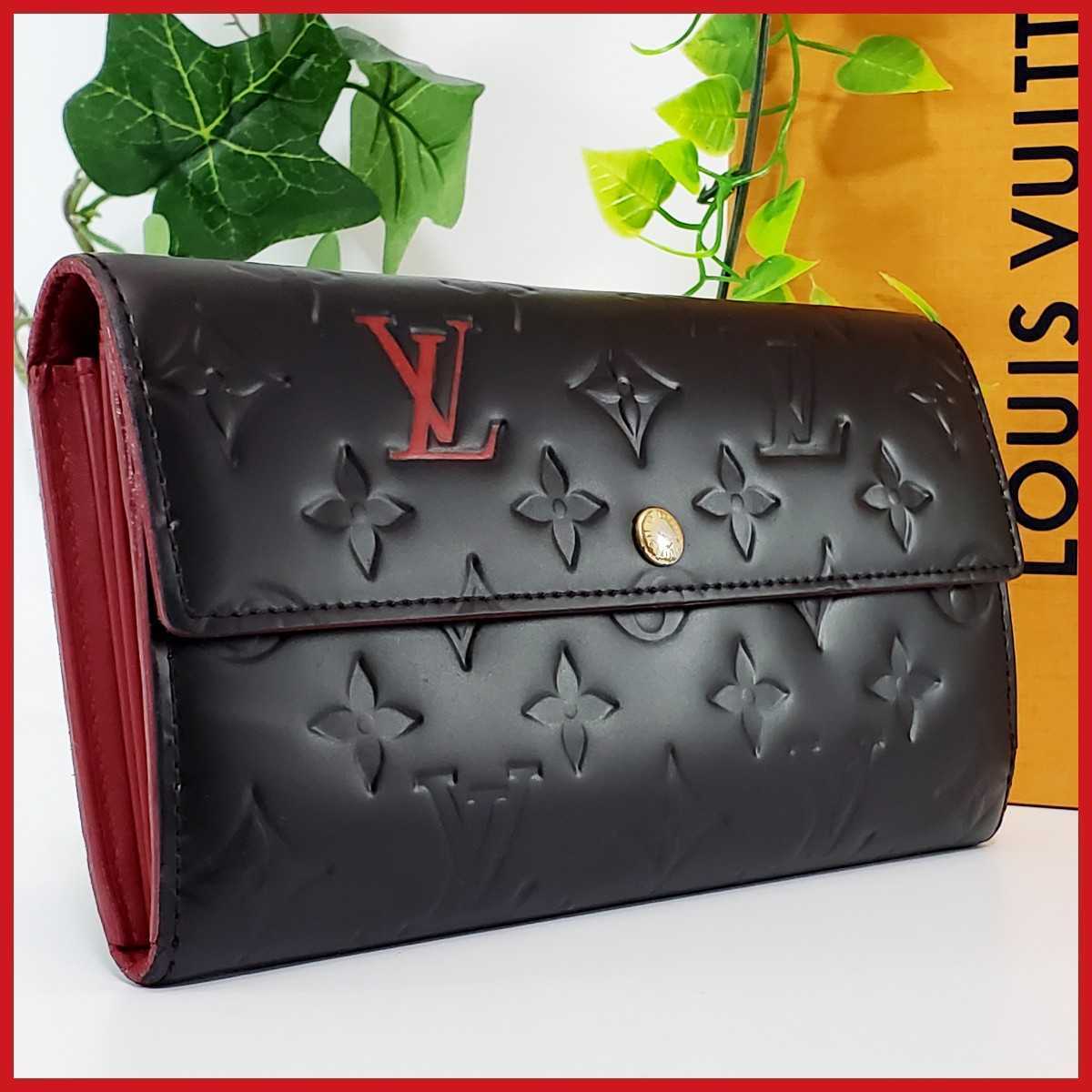 1円【美品】ルイヴィトン LOUIS VUITTON ヴェルニ ポルトフォイユ サラ 