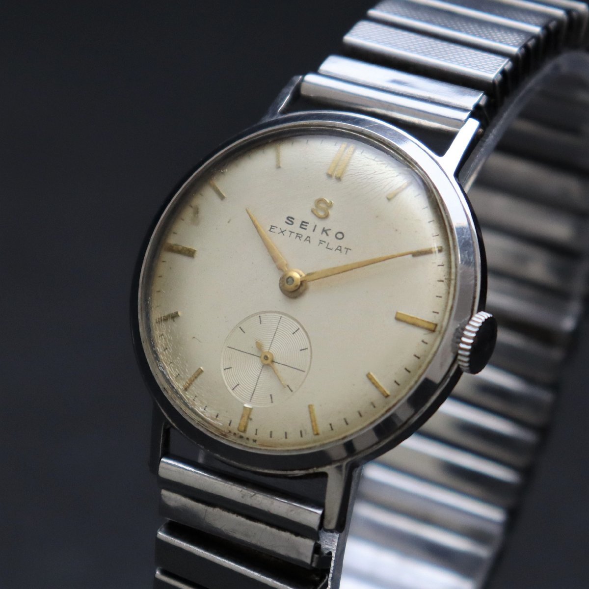 SEIKO EXTRA FLAT 手巻式腕時計 スモールセコンド メンズ EXTRA FLAT 
