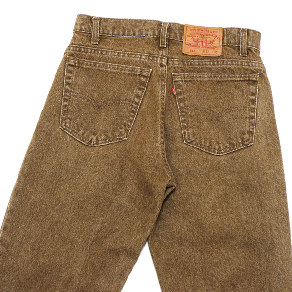 希少 ブラウン&先染め! 92年 LEVI'S 550 USA製 ビンテージ 美品