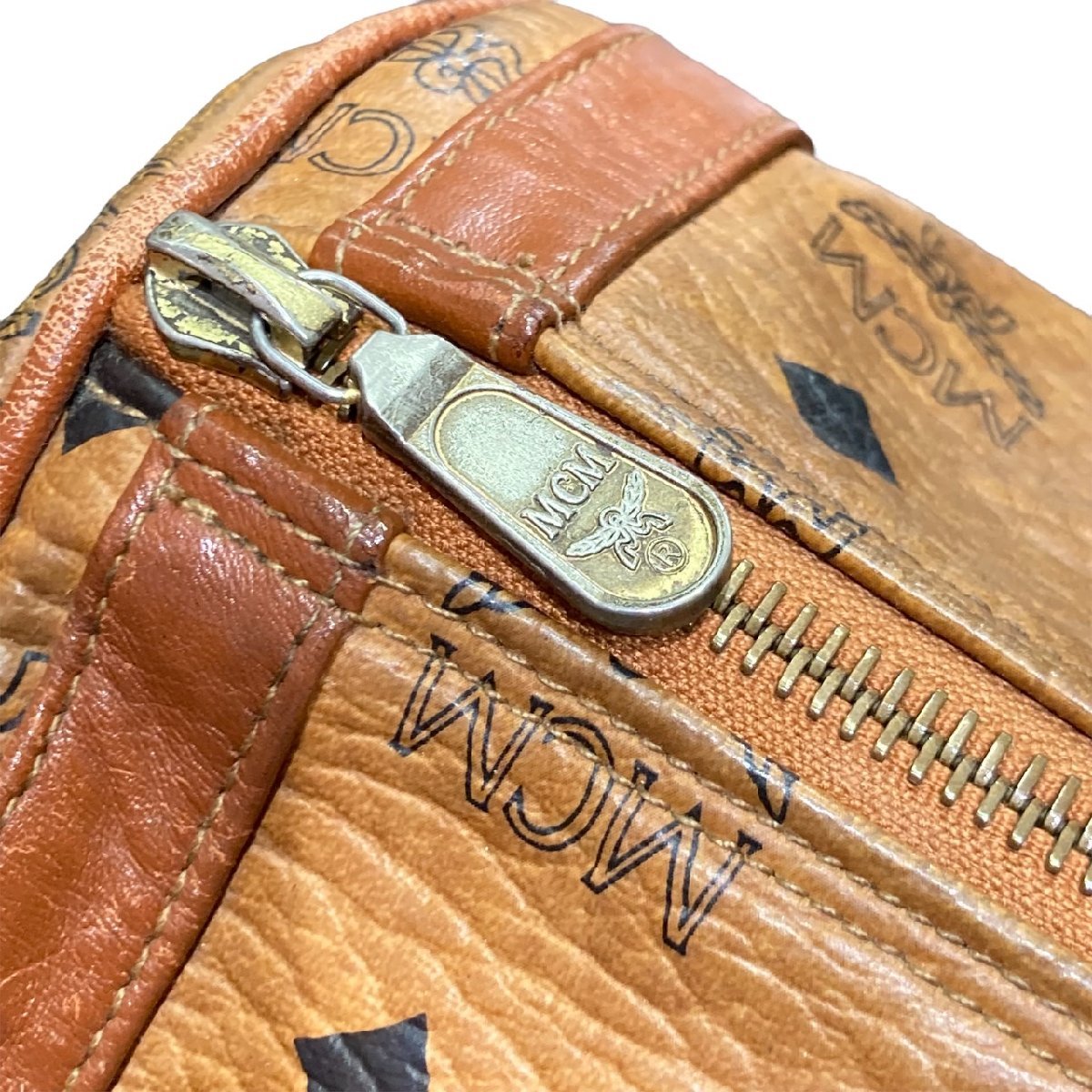 MCM エムシーエス ショルダーバッグ レザー ブラウン MCM エムシーエス