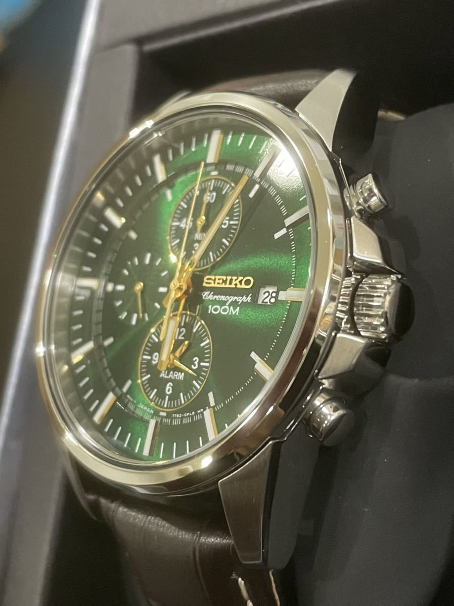 ☆SEIKO セイコー メンズ 腕時計 クォーツ 7T62-0LD0 クロノグラフ
