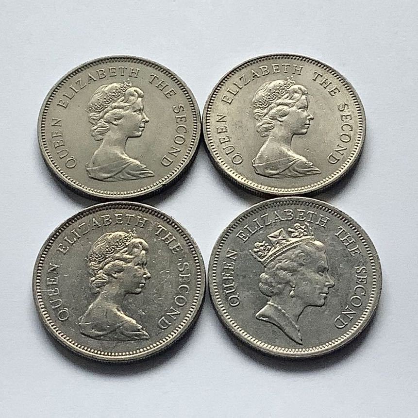 希少品セール】香港 1ドル硬貨 1978年〜1980年 1990年 年号違い 各1枚 