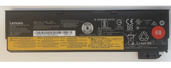 Lenovo 純正品 リチウムイオンバッテリ 45N1126 Thinkpad X240/X250/X260/X270用 中古品 【送料無料】_1